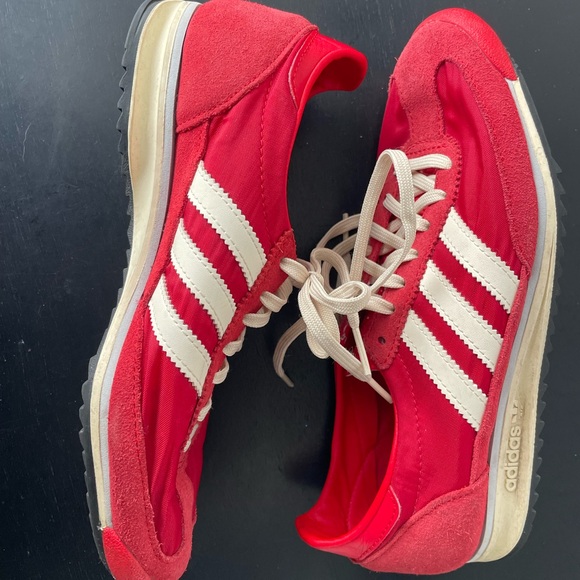 Adidas Women's Red SL 72 OG Sneakers US Size 6 Originals Tennis Shoes Trainers - Picture 3 of 8